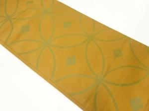 七宝繋ぎ模様織出し袋帯